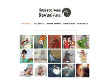 Tablet Screenshot of ilustracionesrevueltas.com